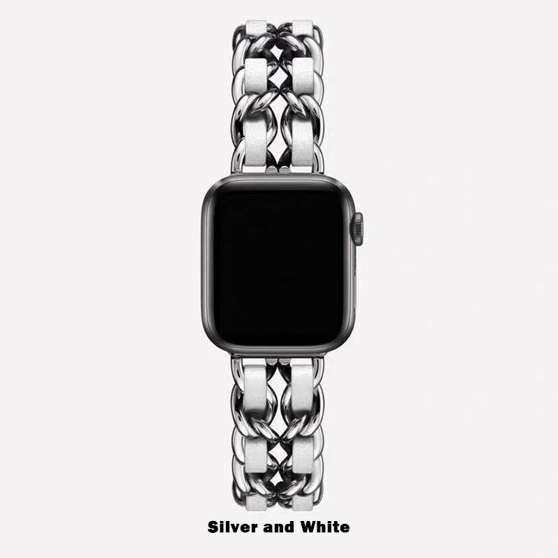 Women Metal Strap for Apple Watch Band 10 9 8 Ultra 46mm 42mm 49mm 7 SE 6 5 41mm 45mm 44/40mm Lady Gold Steel Bracelet Wristband