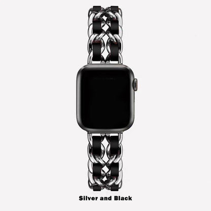 Women Metal Strap for Apple Watch Band 10 9 8 Ultra 46mm 42mm 49mm 7 SE 6 5 41mm 45mm 44/40mm Lady Gold Steel Bracelet Wristband