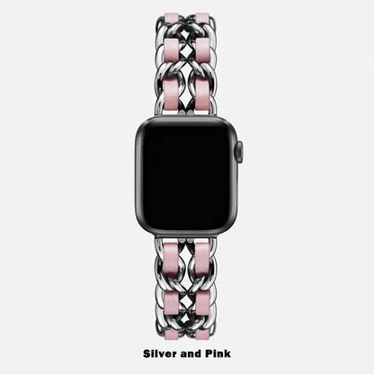 Women Metal Strap for Apple Watch Band 10 9 8 Ultra 46mm 42mm 49mm 7 SE 6 5 41mm 45mm 44/40mm Lady Gold Steel Bracelet Wristband